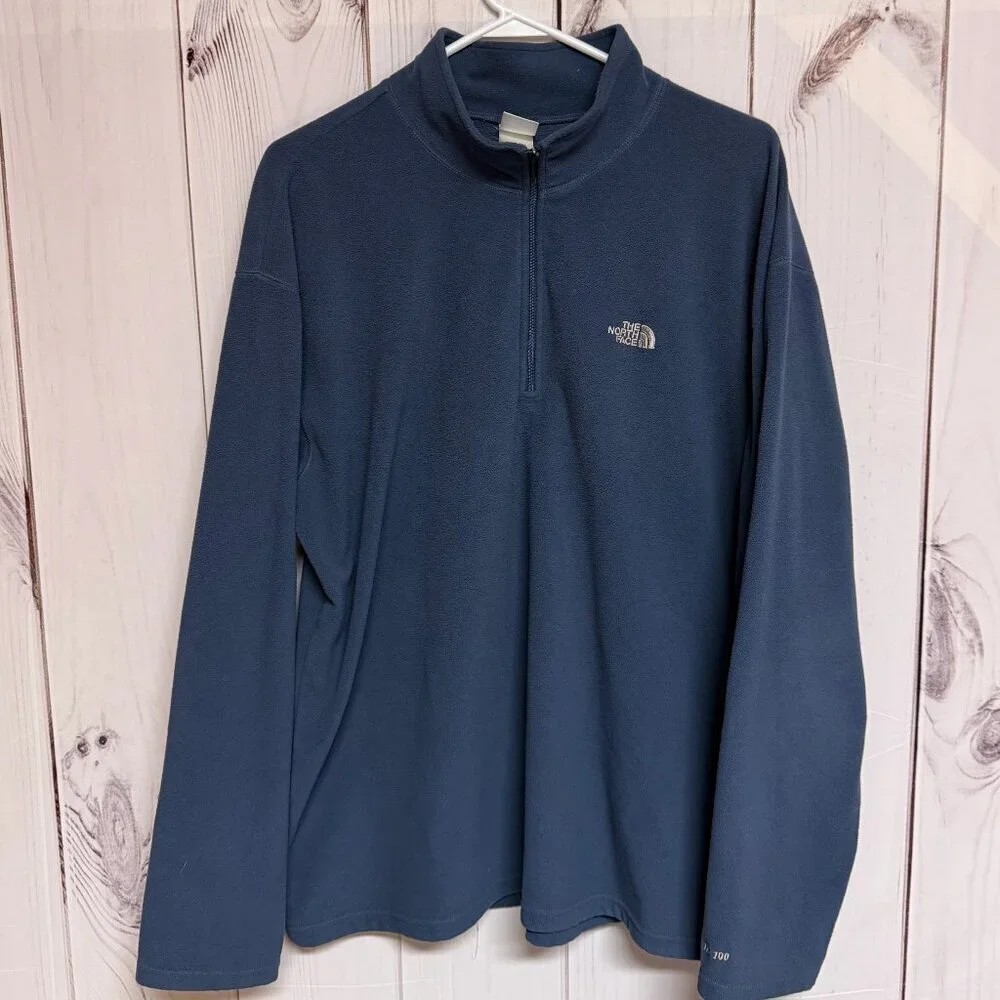 The North Face Men’s XL‎ TKA 100 Fleece 1/4 Zip Pullover Navy EUC